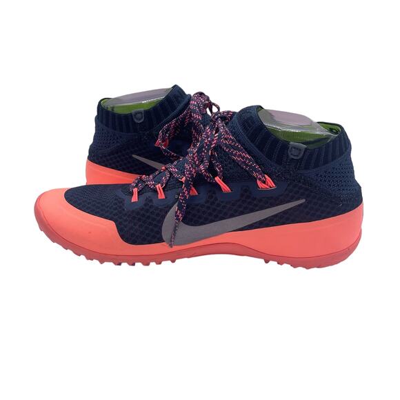 Nike Free Hyperfeel Run Trail Squadron Blue Atomic Pink Shoes Womens 7.5 - Picture 6 of 8